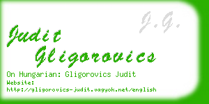 judit gligorovics business card